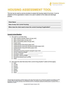 housing assessment tool